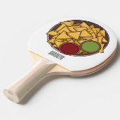 ナチョス漫画イラストレーション 卓球ラケット (正面アングル)