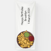 ナチョス漫画イラストレーション 横断幕 (縦)