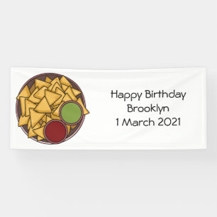 ナチョス漫画イラストレーション 横断幕