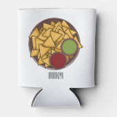 ナチョス漫画イラストレーション 缶クーラー (正面)