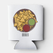 ナチョス漫画イラストレーション 缶クーラー (裏面)