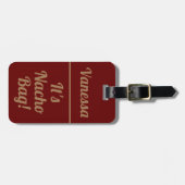 ナチョパーソナライズされたバッグ |おもしろい | ラゲッジタグ (正面横)