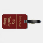 ナチョパーソナライズされたバッグ |おもしろい | ラゲッジタグ (裏面横)