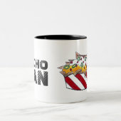 ナチョマンチーズチップスナチョスおもしろいグルメギフト ツートーンマグカップ (中央)