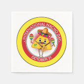 ナチョ国際的ーの日 スタンダードカクテルナプキン (正面)