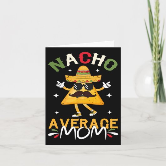 ナチョ平均おもしろい母メキシコ母シンコデマヨ カード (正面)