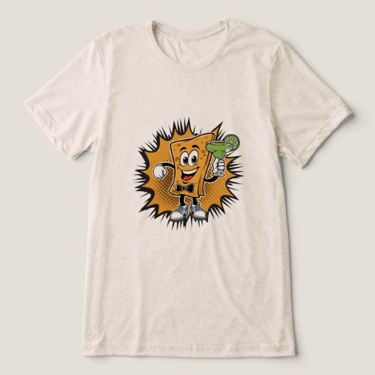 ナチョ平均お祝い トライブレンドＴシャツ (デザイン正面)