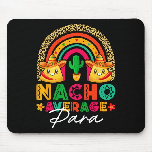 ナチョ平均へのソンブレロ 帽子 メキシコ フィエスタ シン マウスパッド (正面)