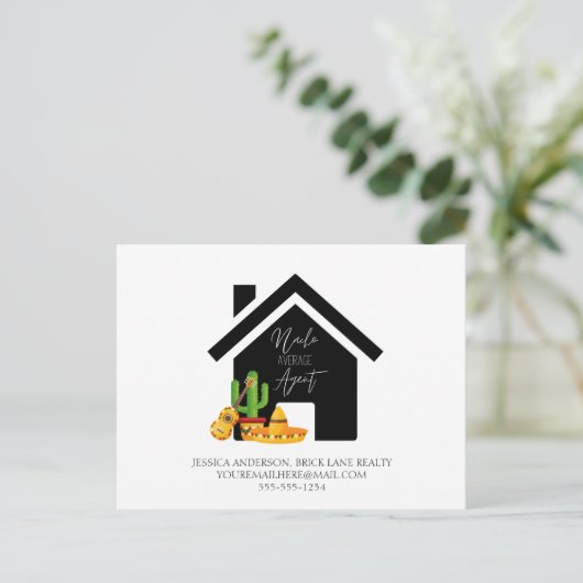 ナチョ平均エージェント実在エステートマーケティング ポストカード (スタンド正面)