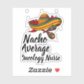 ナチョ平均オンコロジーナースおもしろい- Cinco De Mayo シール (シート)