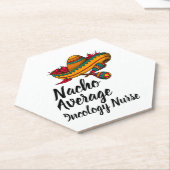 ナチョ平均オンコロジーナースおもしろい- Cinco De Mayo ペーパーコースター (アングル)