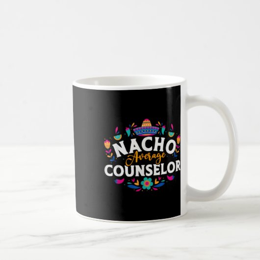 ナチョ平均カウンセラーCinco De Mayoマッチングファム コーヒーマグカップ (右)