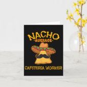 ナチョ平均カフェテリア労働者Cinco De Mayo Fiest カード (黄色い花)