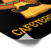 ナチョ平均カフェテリア労働者Cinco De Mayo Fiest ポスター (角)