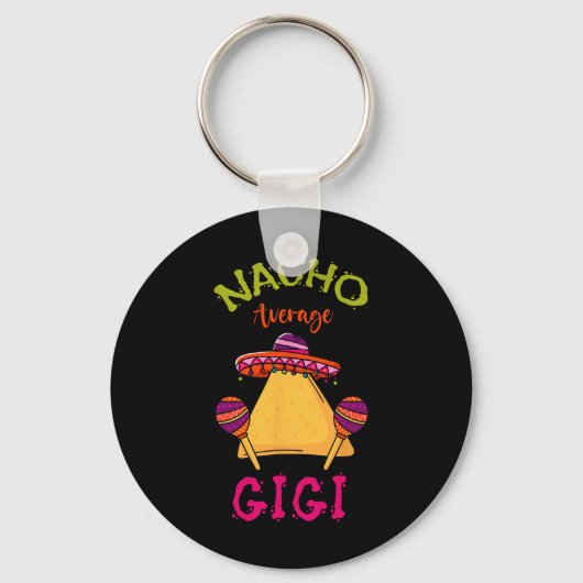 ナチョ平均ギギメキシカンコデマヨおばあちゃんF キーホルダー (正面)