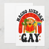 ナチョ平均ゲイおもしろいLGBTQシンコデマヨ セーブザデート (正面/裏面)