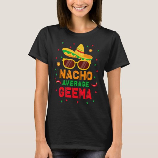 ナチョ平均ゲマチンコデマヨ母の日へ Tシャツ (正面)