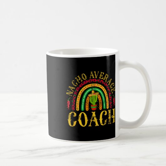 ナチョ平均コーチCinco De Mayo Mexican Leopard コーヒーマグカップ (右)