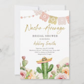 ナチョ平均サクタスフィエスタメキシコブライダルシャワー 招待状 (正面)