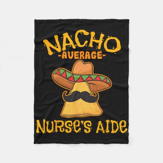 ナチョ平均ナース側近Cinco De Mayo Mexic フリースブランケット (正面)