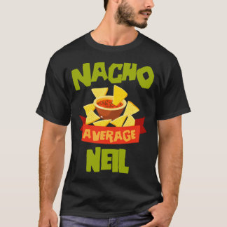 ナチョ平均ネイル面白い誕生日パーソナライズ Tシャツ