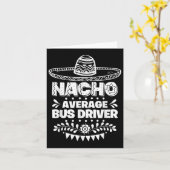 ナチョ平均バスドライバーおもしろいギフトCinco De Mayo カード (黄色い花)