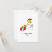 ナチョ平均パパおもしろい – 父の日カード カード (正面/裏面インサイチュ)