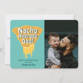ナチョ平均パパ父の日のフォトカード 招待状 (正面)