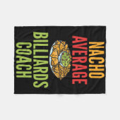 ナチョ平均ビリヤードのコーチMexican Poolビリヤー フリースブランケット (正面(横))