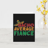 ナチョ平均フィアンス婚約パーティ新郎新婦 カード (黄色い花)