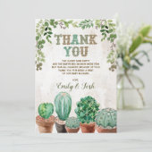 ナチョ平均フィエスタベビーシャワーサンキューカード 招待状 (スタンド正面)