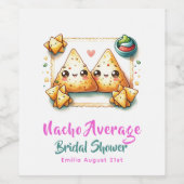 ナチョ平均フィエスタ!最後のパーティーブライダルシャワー ワインラベル (シングルラベル)