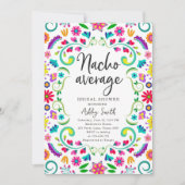 ナチョ平均フローラフィエスタメキシコブライダルシャワー 招待状 (正面)