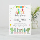 ナチョ平均ベビーシャワーカボスフィエスタ 招待状 (スタンド正面)
