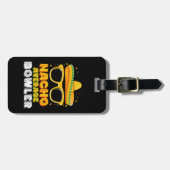 ナチョ平均ボウリングをする人、 クリケットの投手チンコデマヨナチョ平均棒 ラゲッジタグ (正面横)