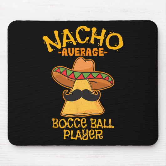 ナチョ平均ボッチェボール棋士Cinco De Mayo Mexi マウスパッド (正面)