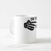 ナチョ平均マパーソナライズされたウラ名おもしろいTaco コーヒーマグカップ (正面左)