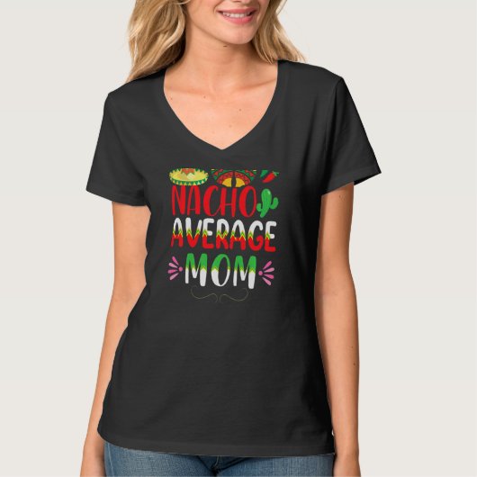 ナチョ平均マムシンコデマヨーメキシコ伝統 Tシャツ (正面)