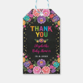 ナチョ平均メキシコフローラフェスタ赤ちゃんシャワー ギフトタグ (正面)