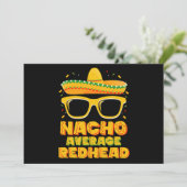 ナチョ平均レッドヘッドヘアメキシコCinco De Mayo 招待状 (スタンド正面)