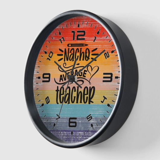 ナチョ平均先生 壁時計 (傾斜)