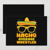 ナチョ平均力士レスリングチンコデマヨ 招待状 (正面/裏面)