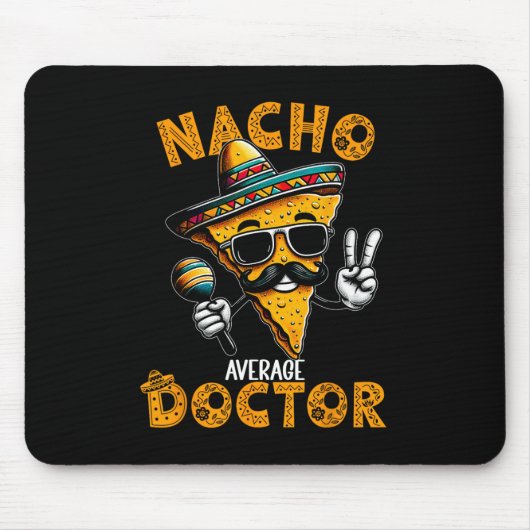 ナチョ平均医おもしろい者Cinco De Mayo 1 マウスパッド (正面)