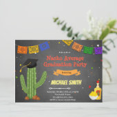 ナチョ平均卒業パーティーの招待状 サンキューカード (スタンド正面)