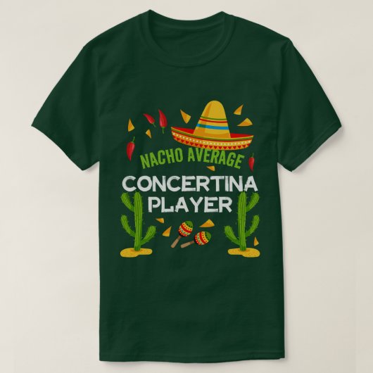 ナチョ平均協奏曲プレーヤーCinco De Mayo fri Tシャツ (デザイン正面)