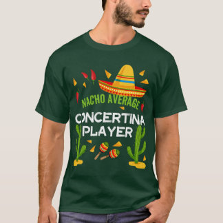ナチョ平均協奏曲プレーヤーCinco De Mayo fri Tシャツ