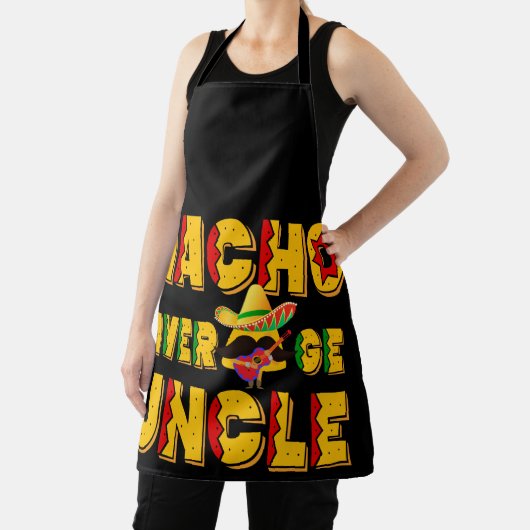 ナチョ平均叔父さん-おじさおもしろいんギフト エプロン (インサイチュ)