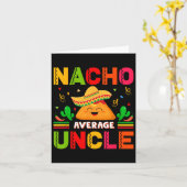 ナチョ平均叔父の家族の男性の父の日 カード (黄色い花)