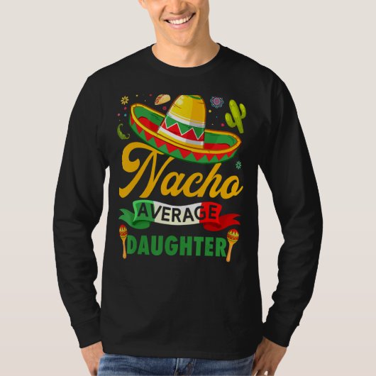ナチョ平均娘ソンブレロ・メキシコCinco De M Tシャツ (正面)