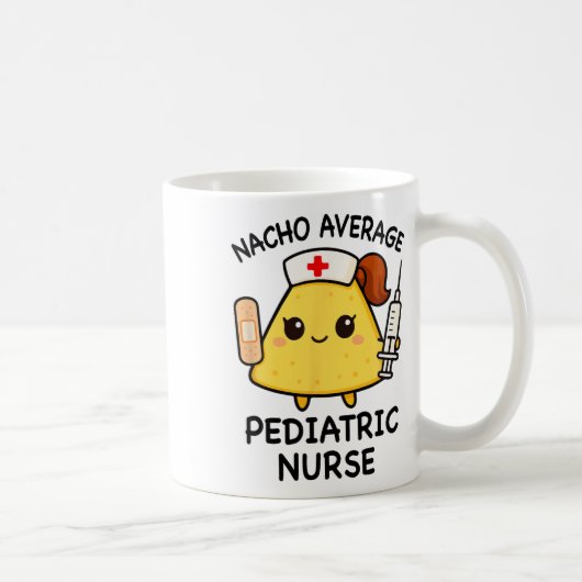 ナチョ平均小児ナースおもしろい看護 コーヒーマグカップ (右)